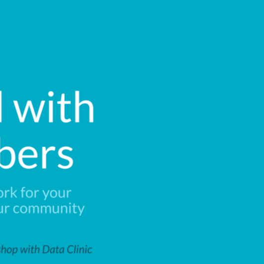 Free quarterly workshop with Data Clinic on making data work for your mission and your community.