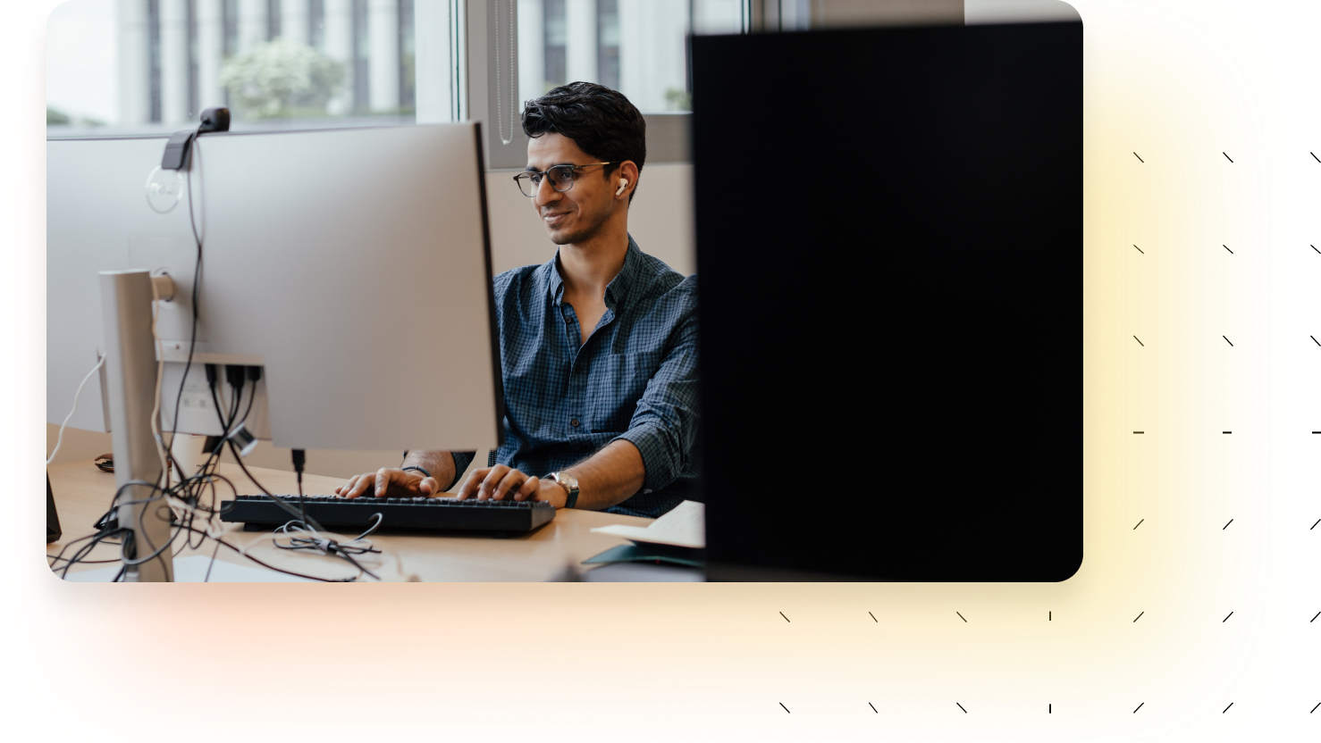 Man working at a desk