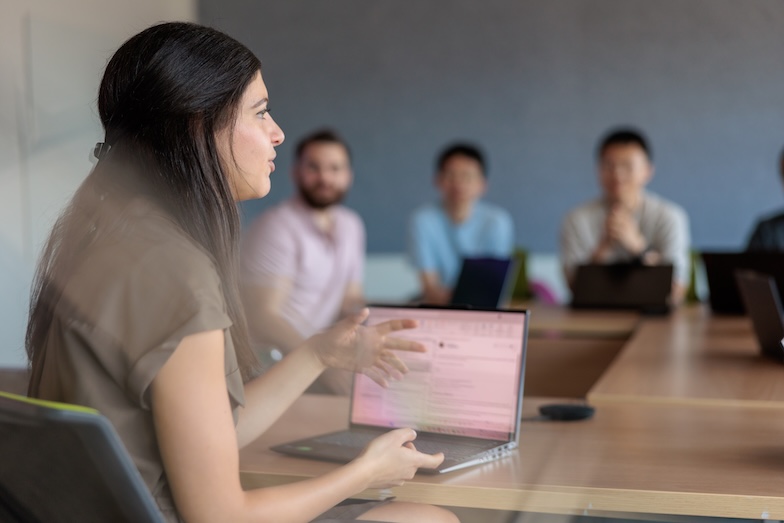people in a meeting