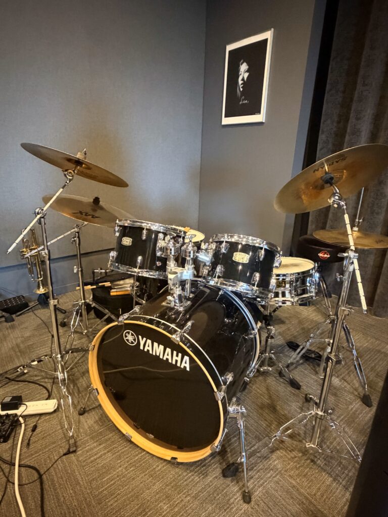 drums in the Two Sigma music room