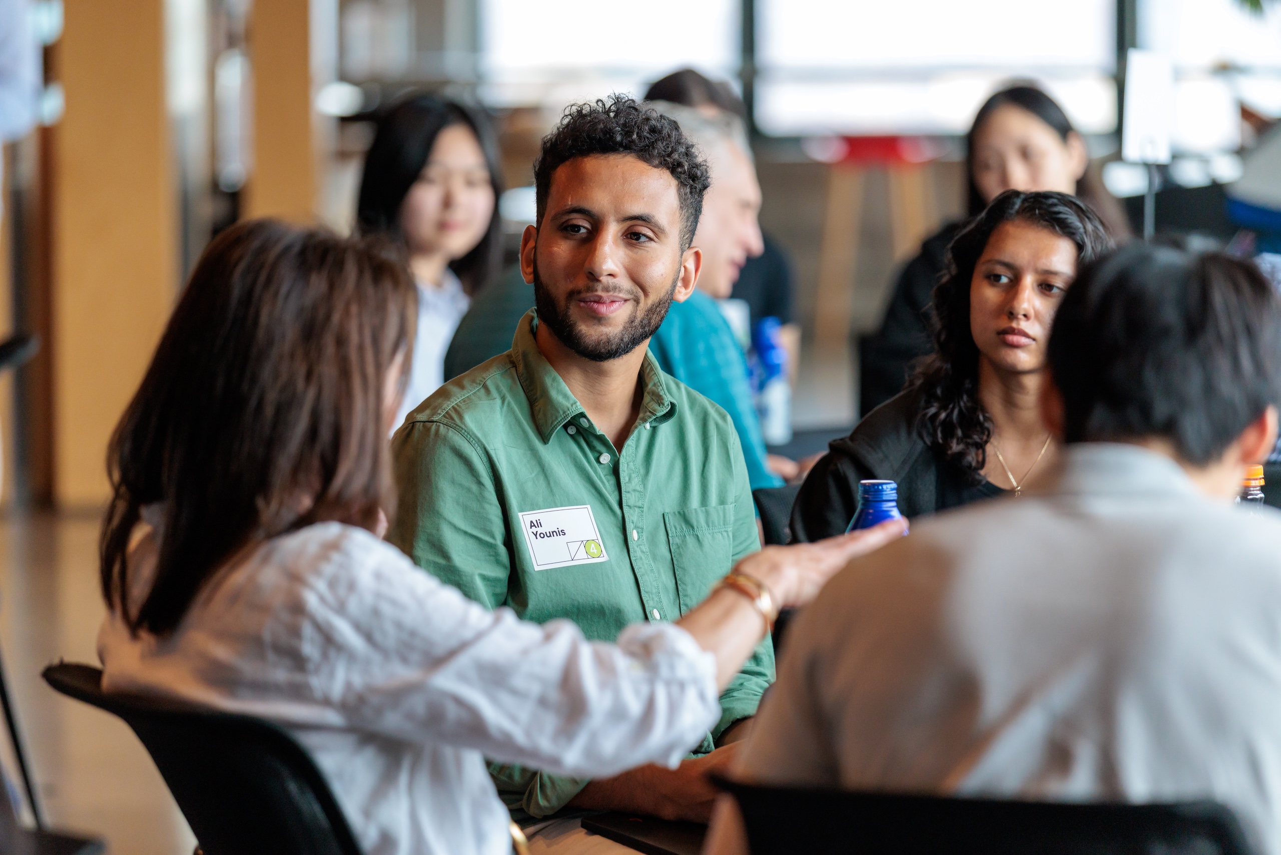 employees at a conference