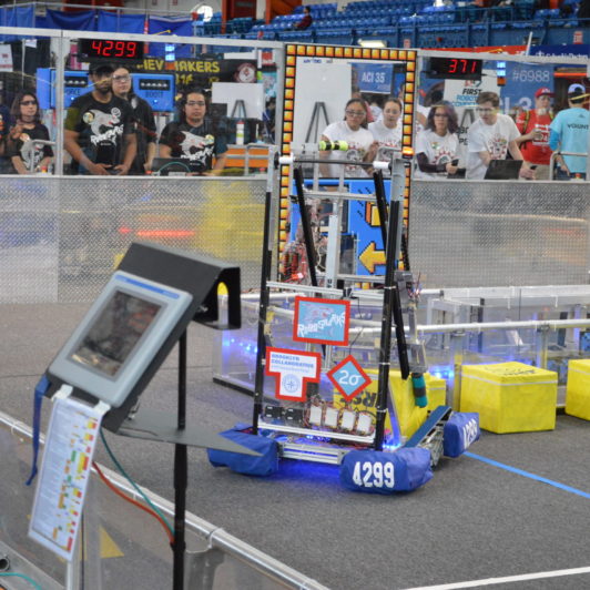 click to read Two Sigma Partners with FIRST NYC Robotics on Live Competition