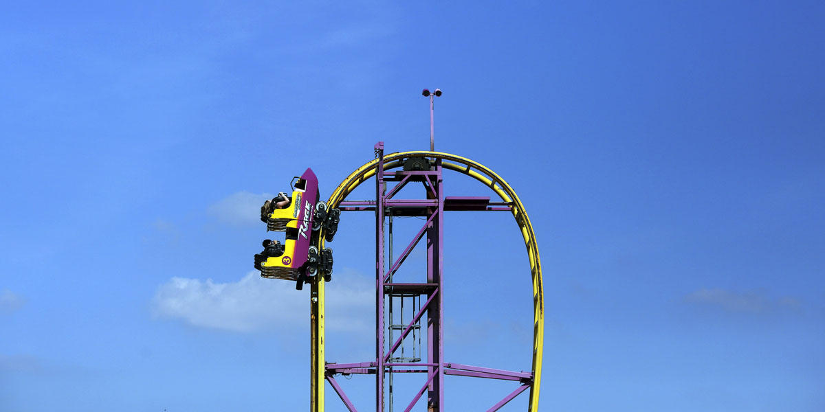 roller coaster in the sky