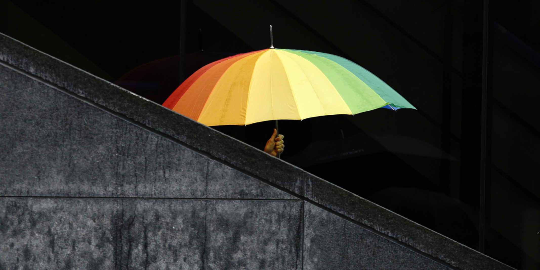 rainbow umbrella