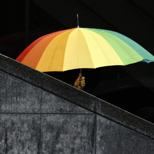 rainbow umbrella