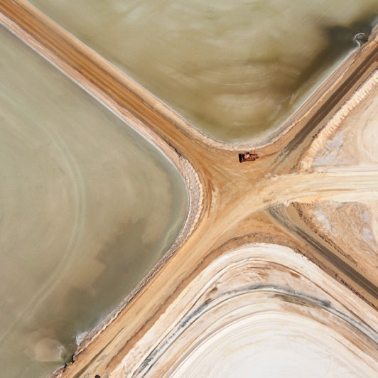 aeriel view of salt falts